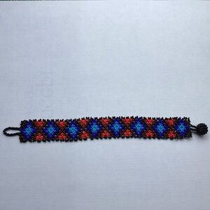 New Import Huichol of Mexico Bead Bracelet Boho Hippie Tribal Art Gifts Handmade